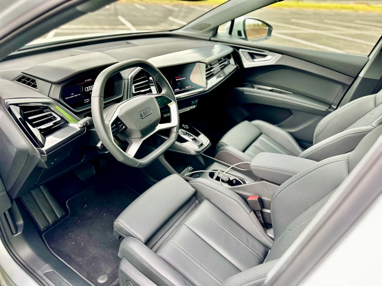 2022 Audi Q4 Sportback e-tron Family Review with Child Seat Installation