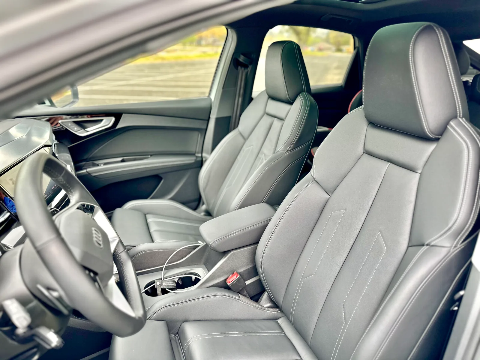 2022 Audi Q4 Sportback e-tron Family Review with Child Seat Installation