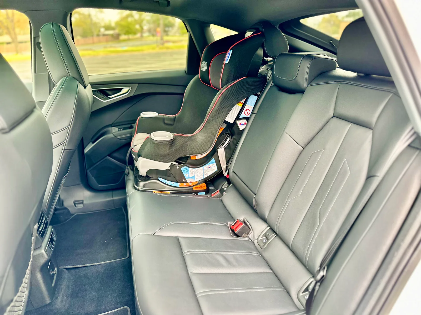2022 Audi Q4 Sportback e-tron Family Review with Child Seat Installation