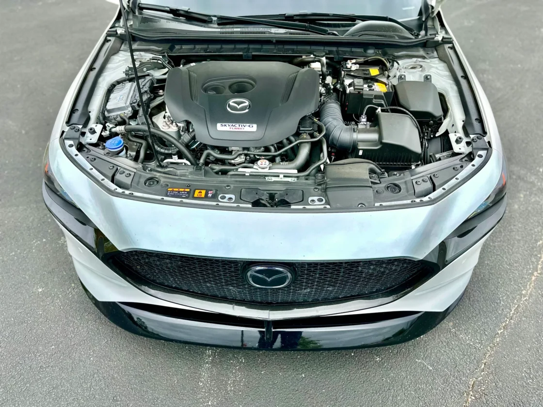 2023 Mazda3 hatchback with Mazda's 2.5-liter turbocharged engine