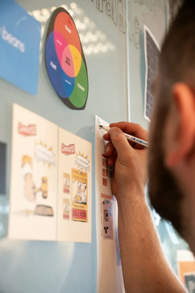 Person working at a desk, representing digital marketing and agency work