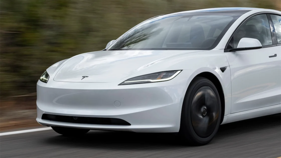 Tesla Emergency Drive Away feature on a Model 3 at a Supercharger