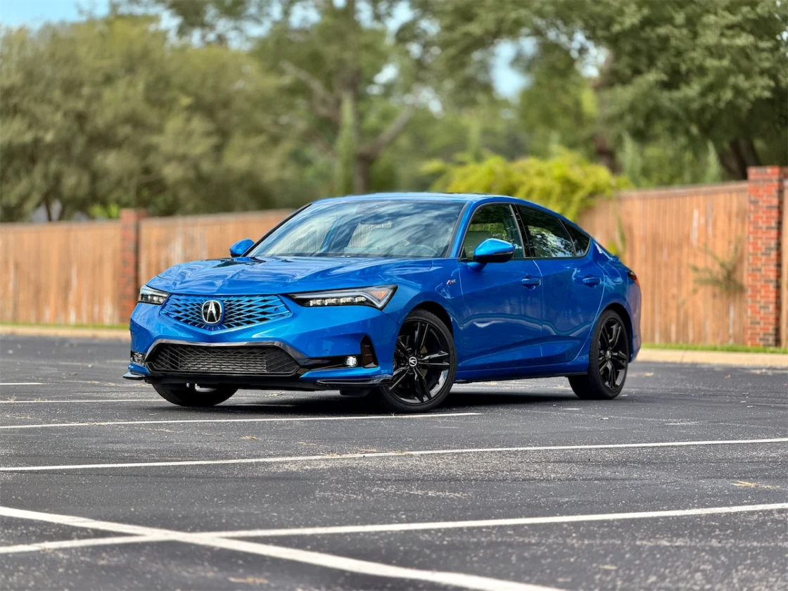 2026 Acura Integra A-Spec front three-quarter view