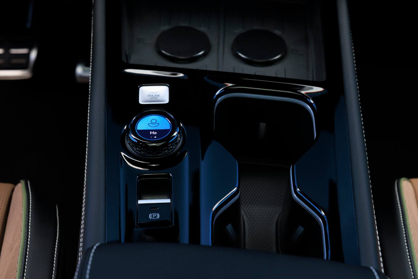 2027 VW Atlas Cross Sport Driver Experience Dial and wireless charging