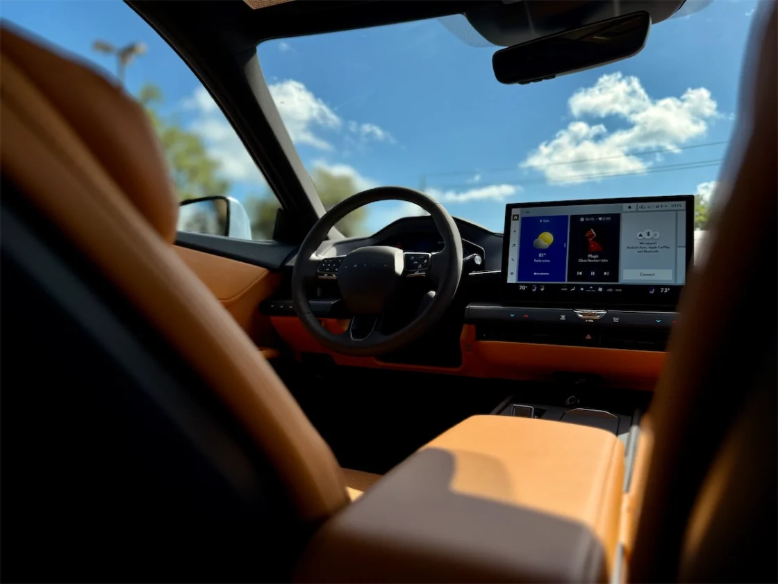 2026 Lexus ES 350h steering wheel and screens