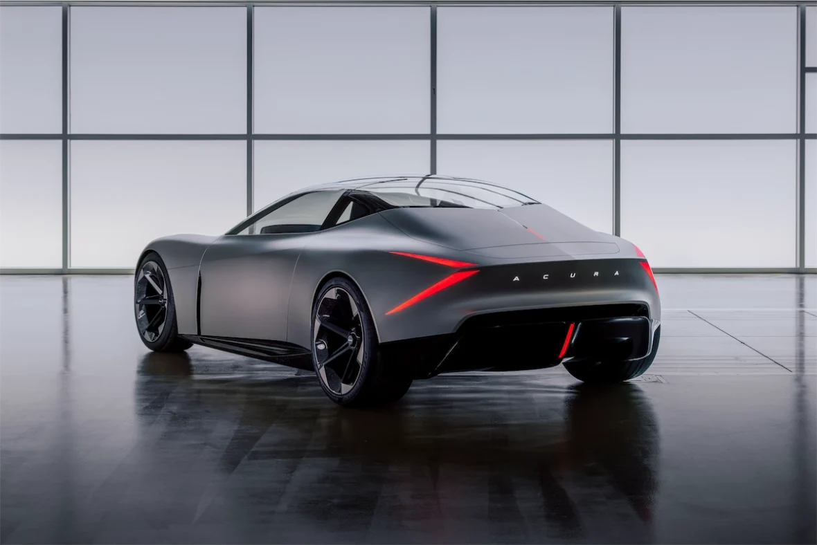 Rear three-quarter view of the Acura NEXERA Vision concept