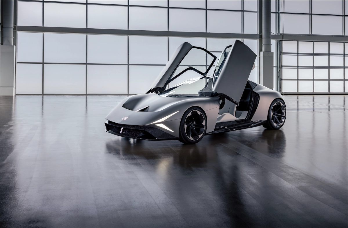 Acura NEXERA Vision concept with its dual-hinge butterfly doors open