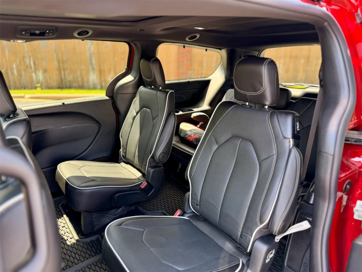Nappa leather second-row captain's chairs in a 2027 Chrysler Pacifica