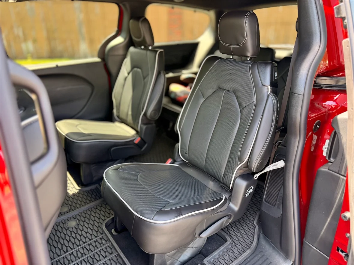 Nappa leather second-row captain's chair in a 2027 Chrysler Pacifica