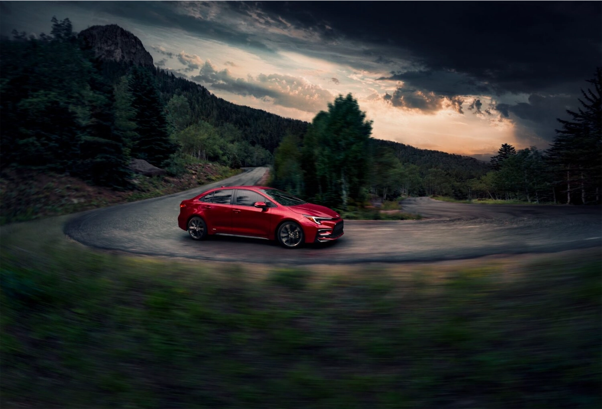 2027 Toyota Corolla 60th Anniversary Edition parked at dusk