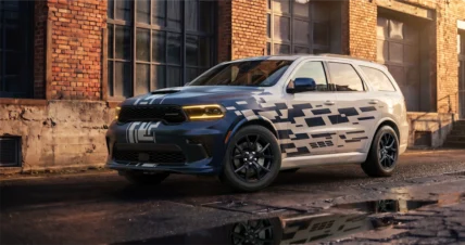 Dodge Durango R/T 392 Smokescreen Concept in Smokescreen paint with Cryo Blue graphics