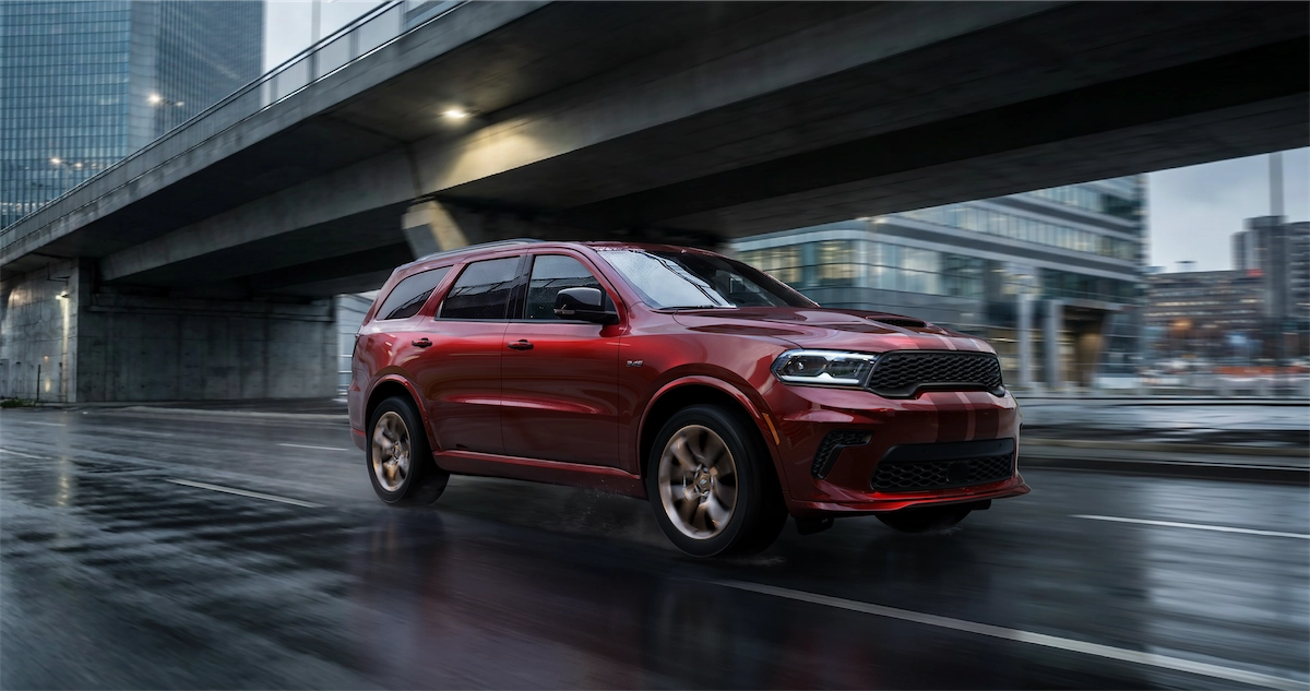 2027 Dodge Durango in the new Redeye exterior color