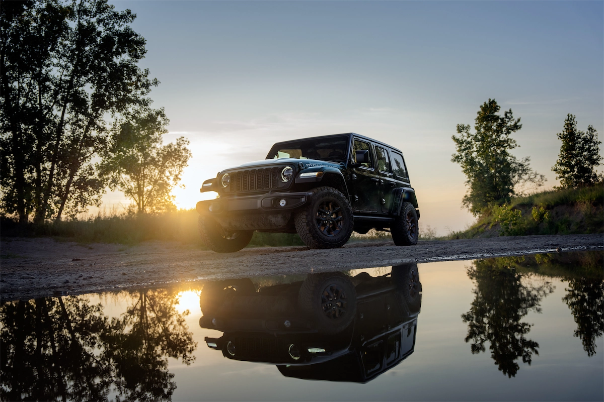 2027 Jeep Wrangler Smoky Mountain edition three-quarter view for pricing section