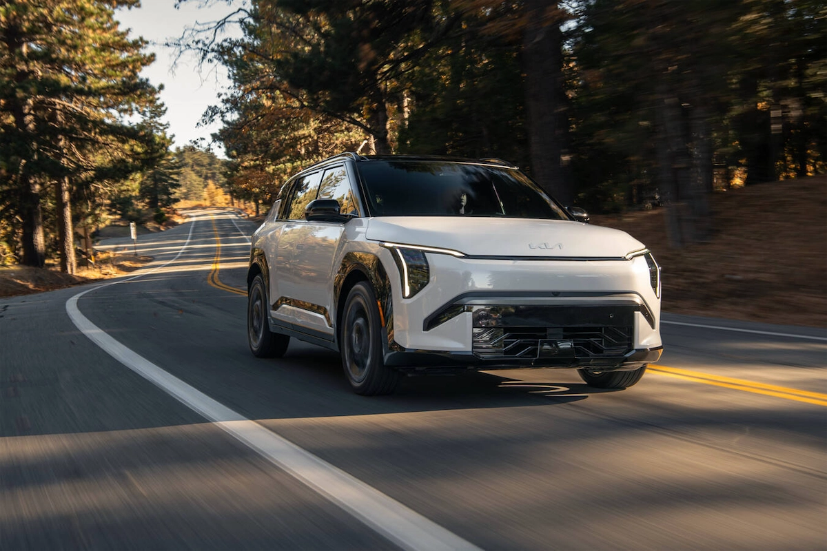 2027 Kia EV3 front three-quarter