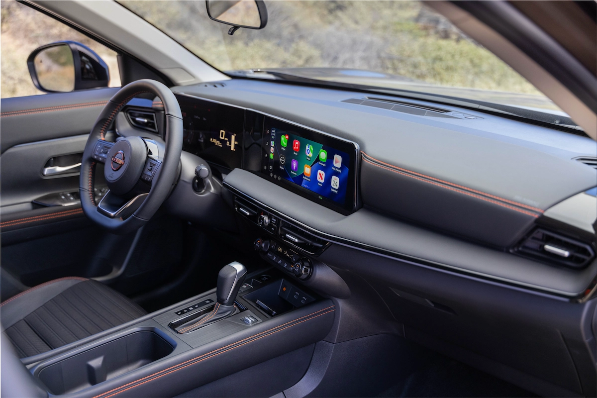 Nissan Kicks Rock Creek interior with 12.3-inch touchscreen
