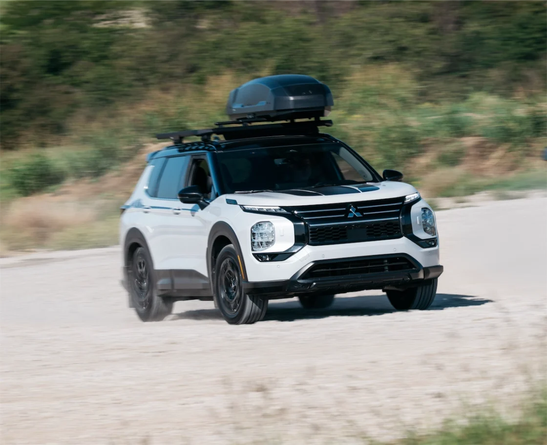 2026 Mitsubishi Outlander Trail Edition driving off-road