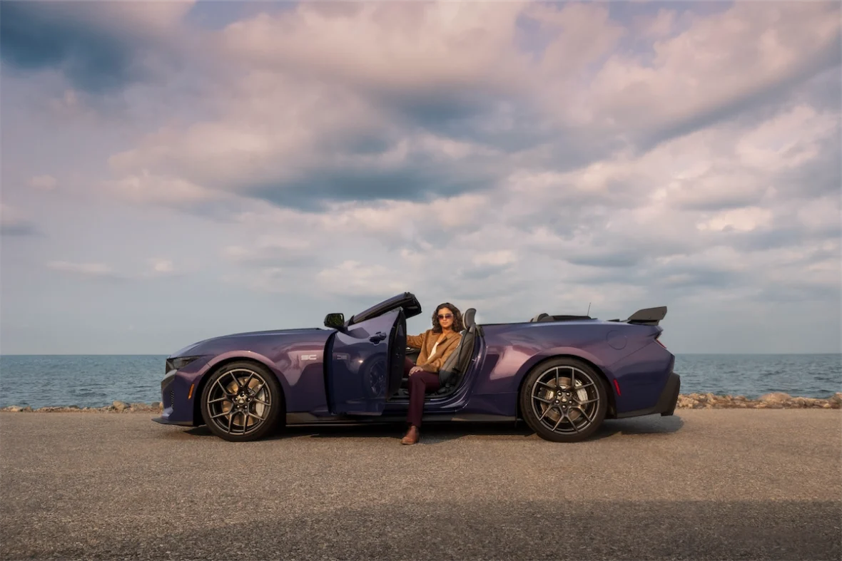 Supercharged Mustang droptop at its 2026 reveal