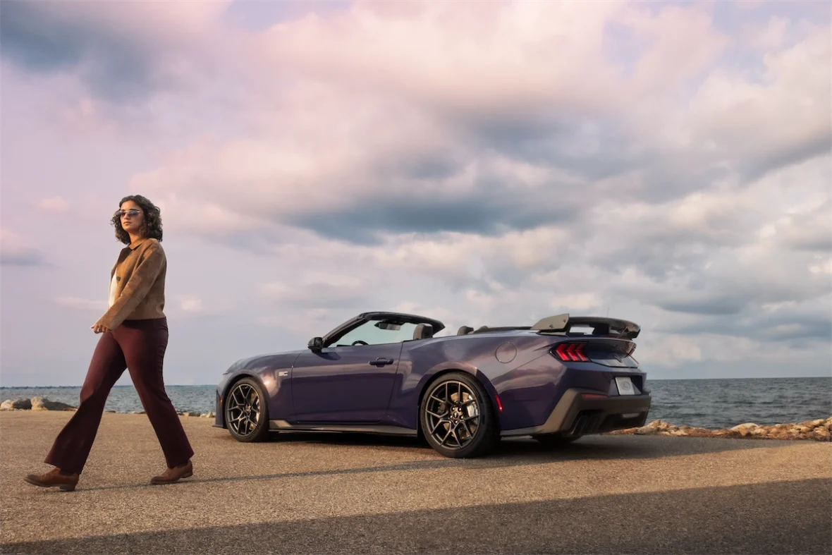 Supercharged Mustang droptop at its 2026 reveal
