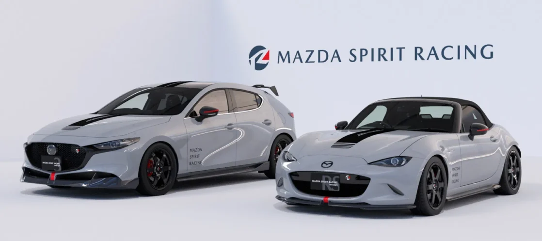 Mazda Spirit Racing 3 concept displayed at the 2024 Tokyo Auto Salon