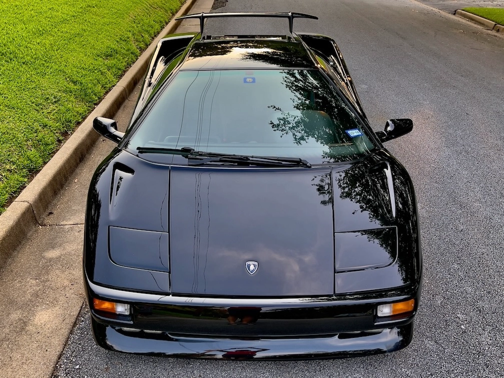 1991 Lamborghini Diablo on a neighborhood street