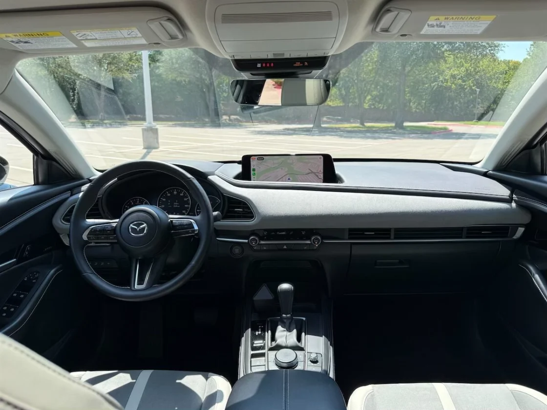 Mazda CX-30 2.5 Turbo Aire Edition dashboard and 10.25-inch center display