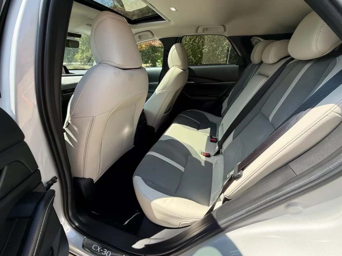 CX-30 Aire Edition rear seats and legroom