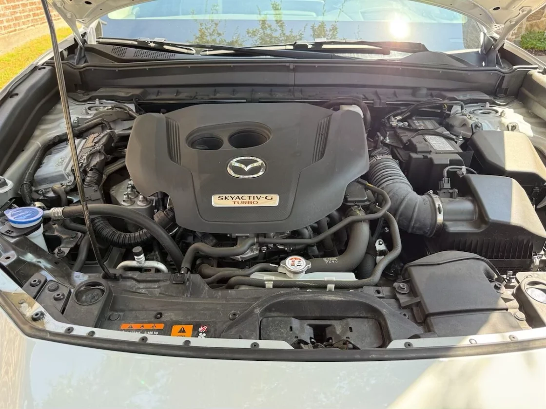 The CX-30's 2.5-liter turbocharged Skyactiv-G engine