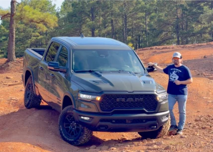 Cory Fourniquet with the 2026 Ram 1500 Rebel X on Barnwell Mountain