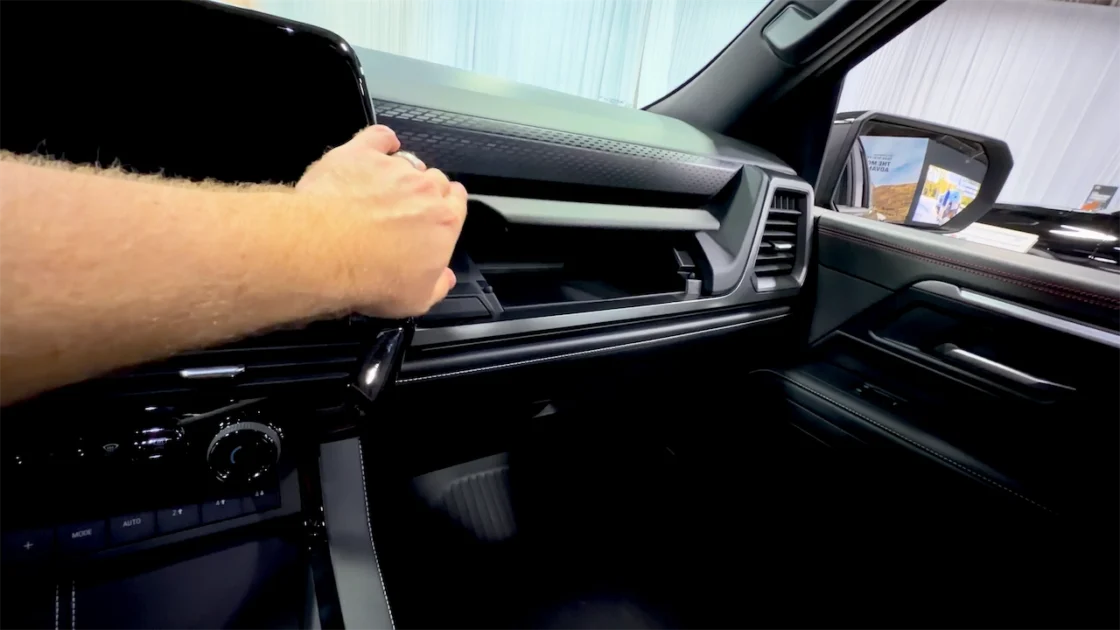 Column-mounted shifter in the 2027 Chevy Silverado
