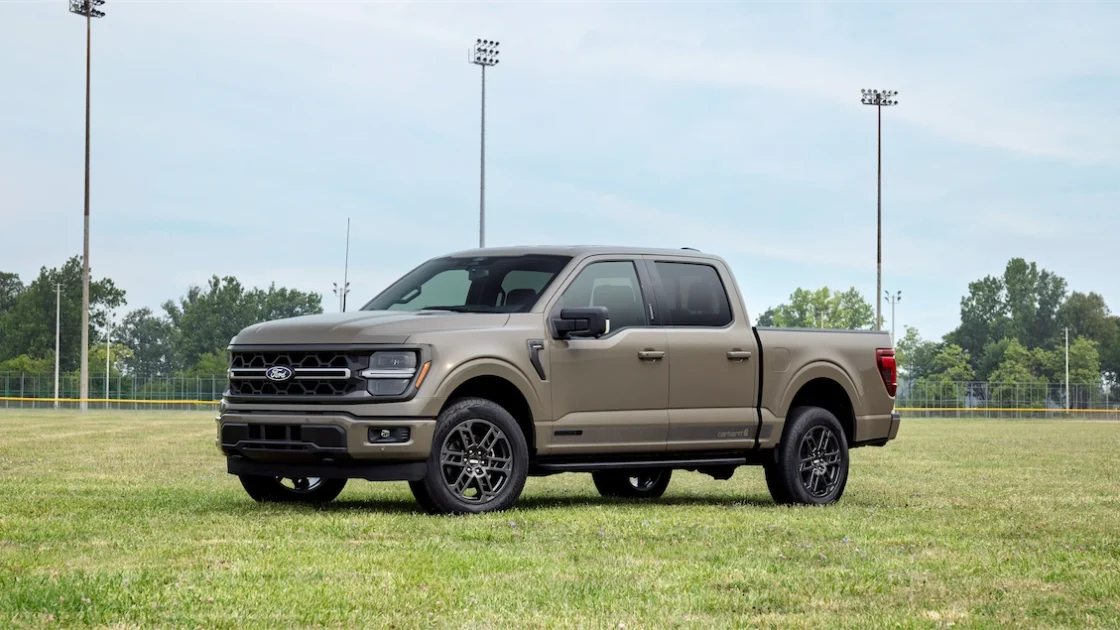 2027 Ford F-150 Carhartt edition parked on grass