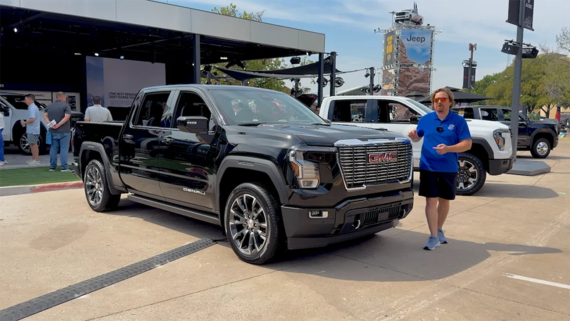 2027 GMC Sierra Denali at the GMC booth at the State Fair of Texas
