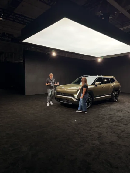 Cory and Holli Fourniquet with the all-new 2027 Hyundai Tucson in New York City