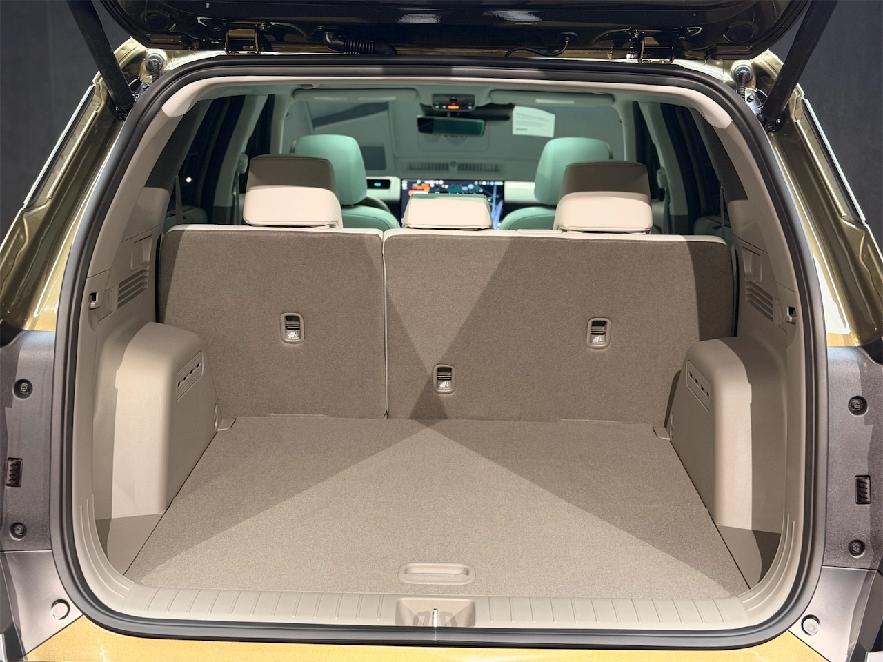 Cargo area of the 2027 Hyundai Tucson with rear seats up