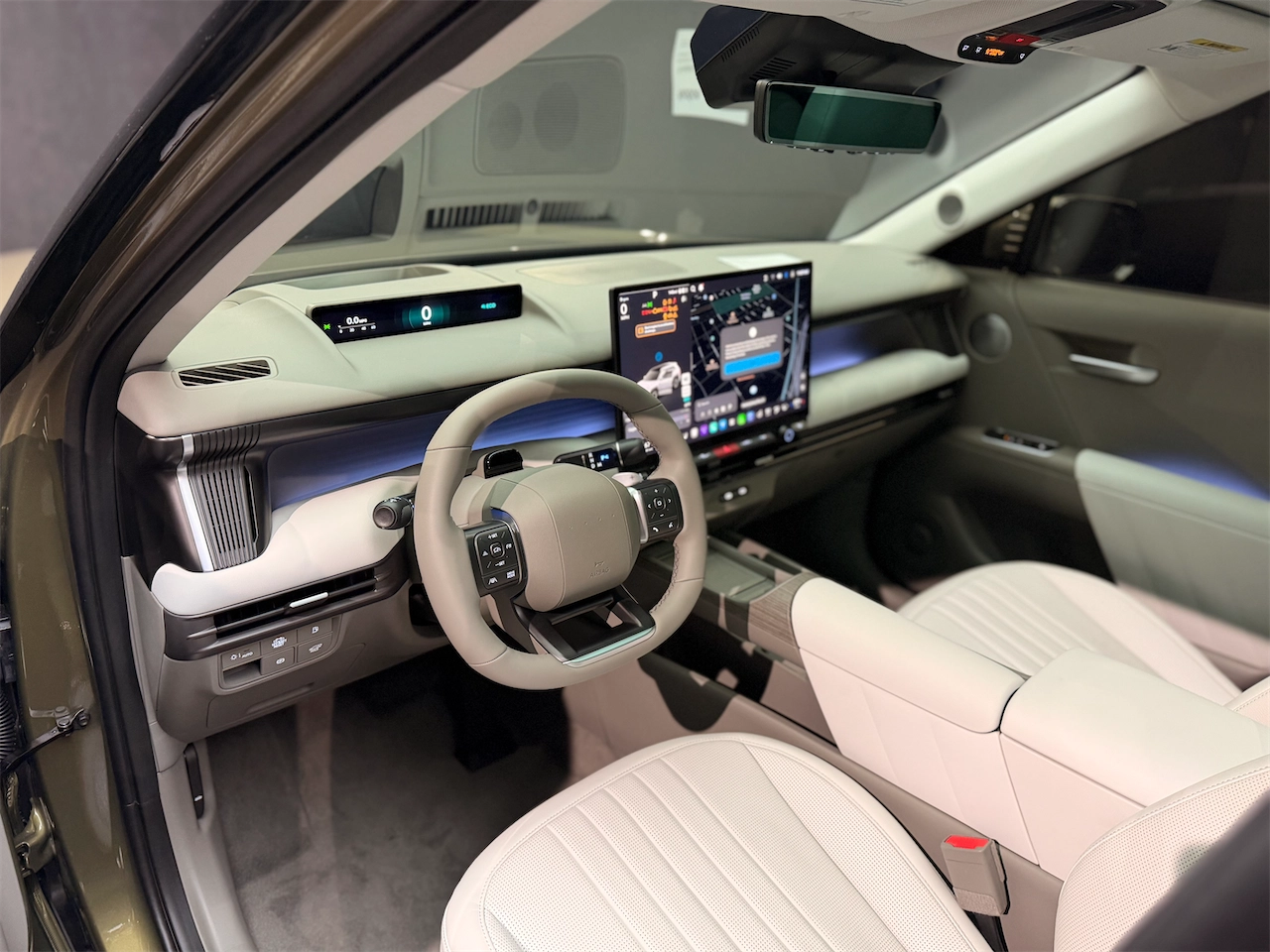 Front cabin and center console of the 2027 Hyundai Tucson