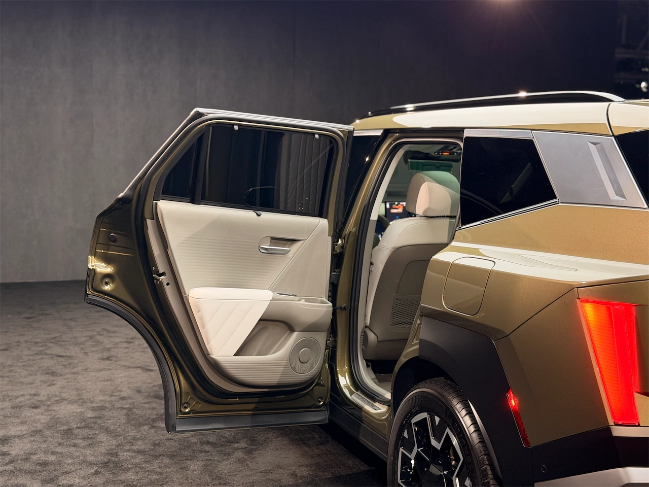 Open rear door of the 2027 Hyundai Tucson
