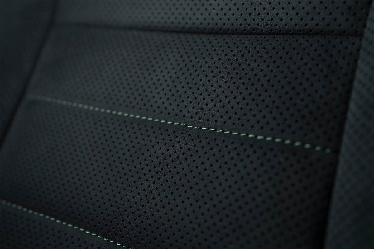 Lexus IS Special Appearance Package perforated F SPORT seat with green stitching