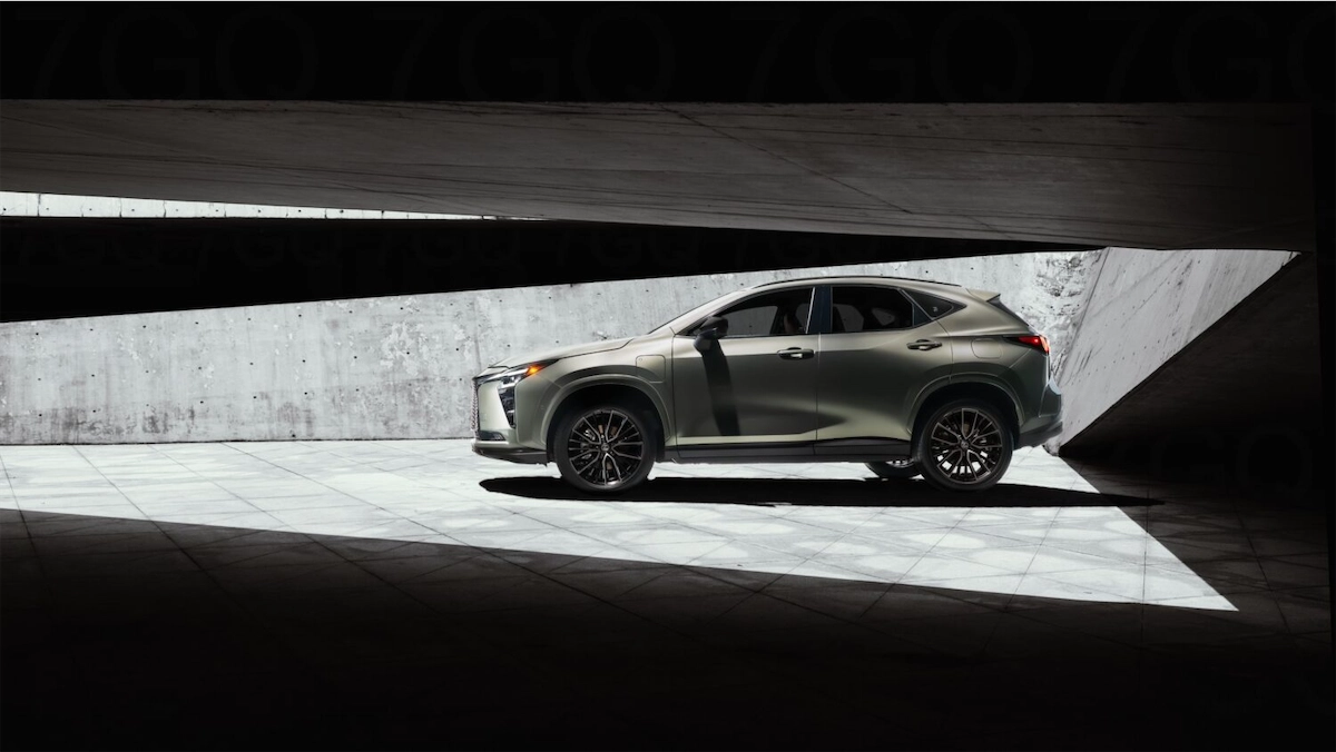 2027 Lexus NX 450h+ in dramatic lighting