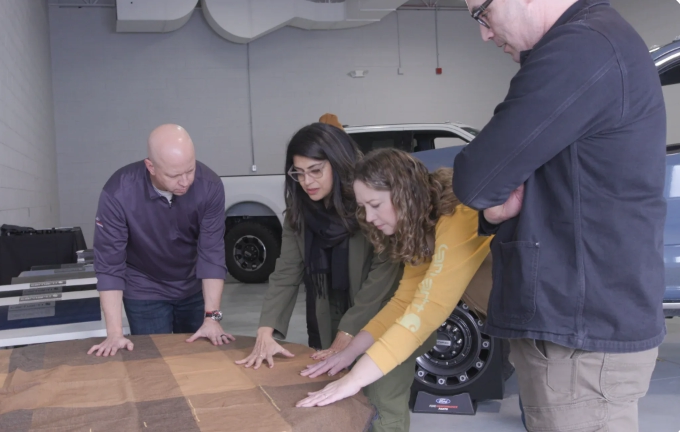 Ford design team studying the F-150 Carhartt during development