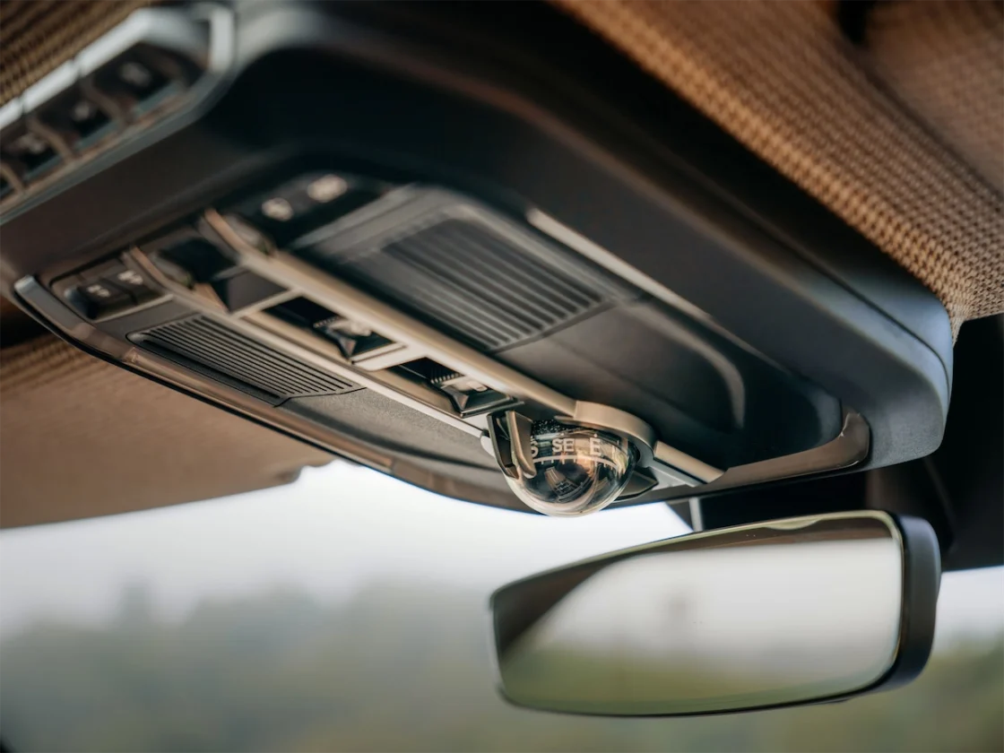 Scout Traveler Mountainside concept overhead console and headliner