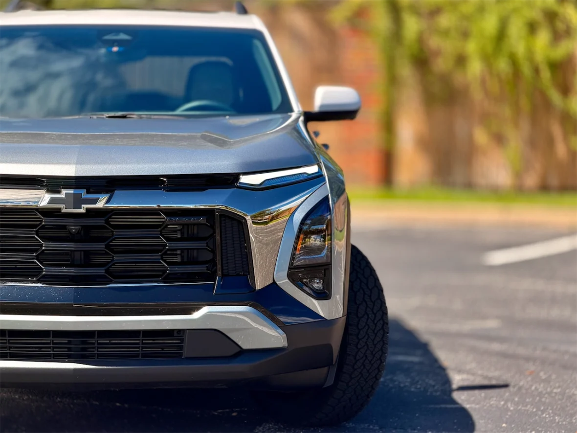 Front view of a modern Chevrolet SUV showcasing its sleek design and distinctive grille.