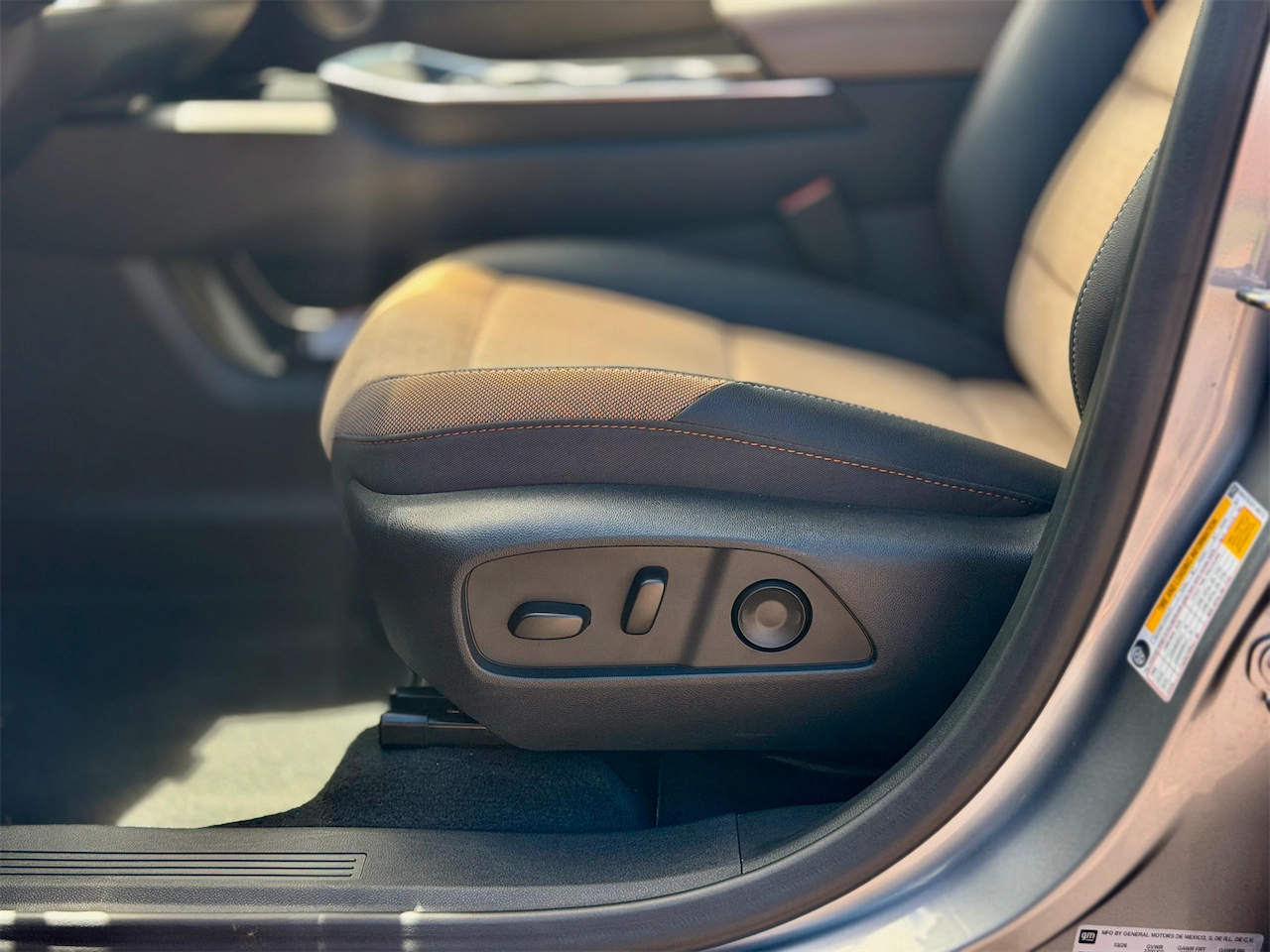 Power driver seat controls in the 2026 Chevrolet Equinox ACTIV
