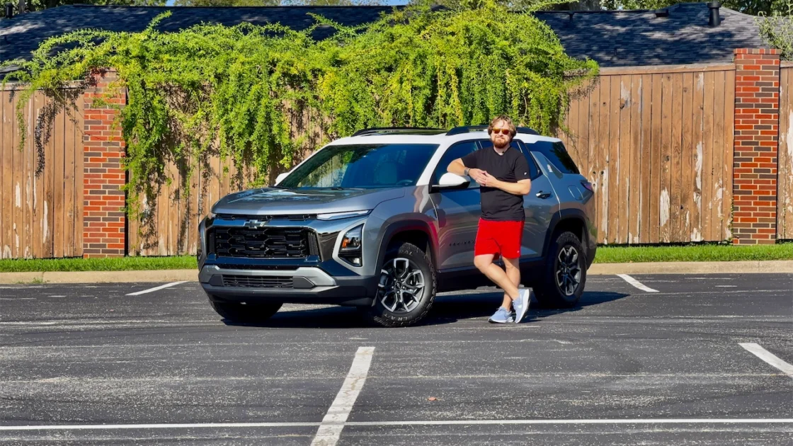 Cory Fourniquet with the 2026 Chevrolet Equinox ACTIV in Sterling Gray Metallic with a Summit White roof