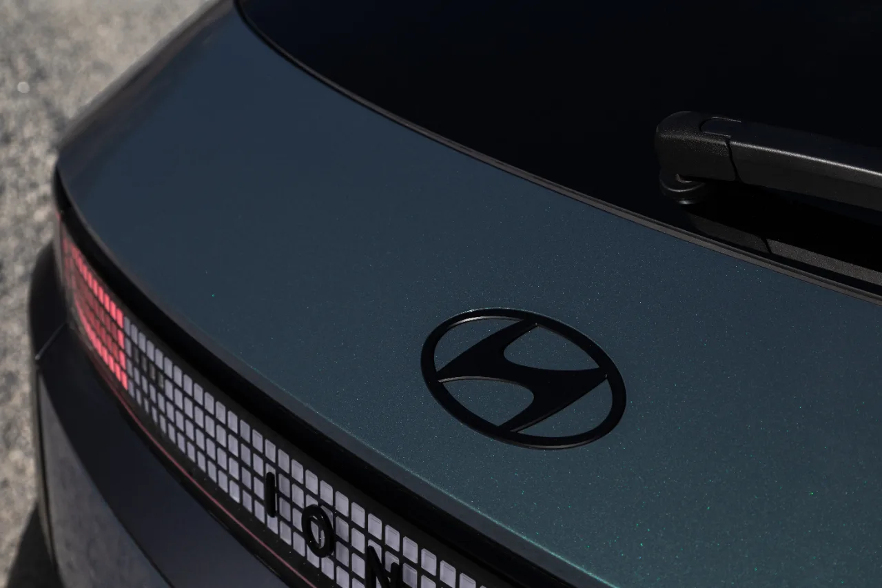 IONIQ 5 XRT rear hatch and Hyundai logo