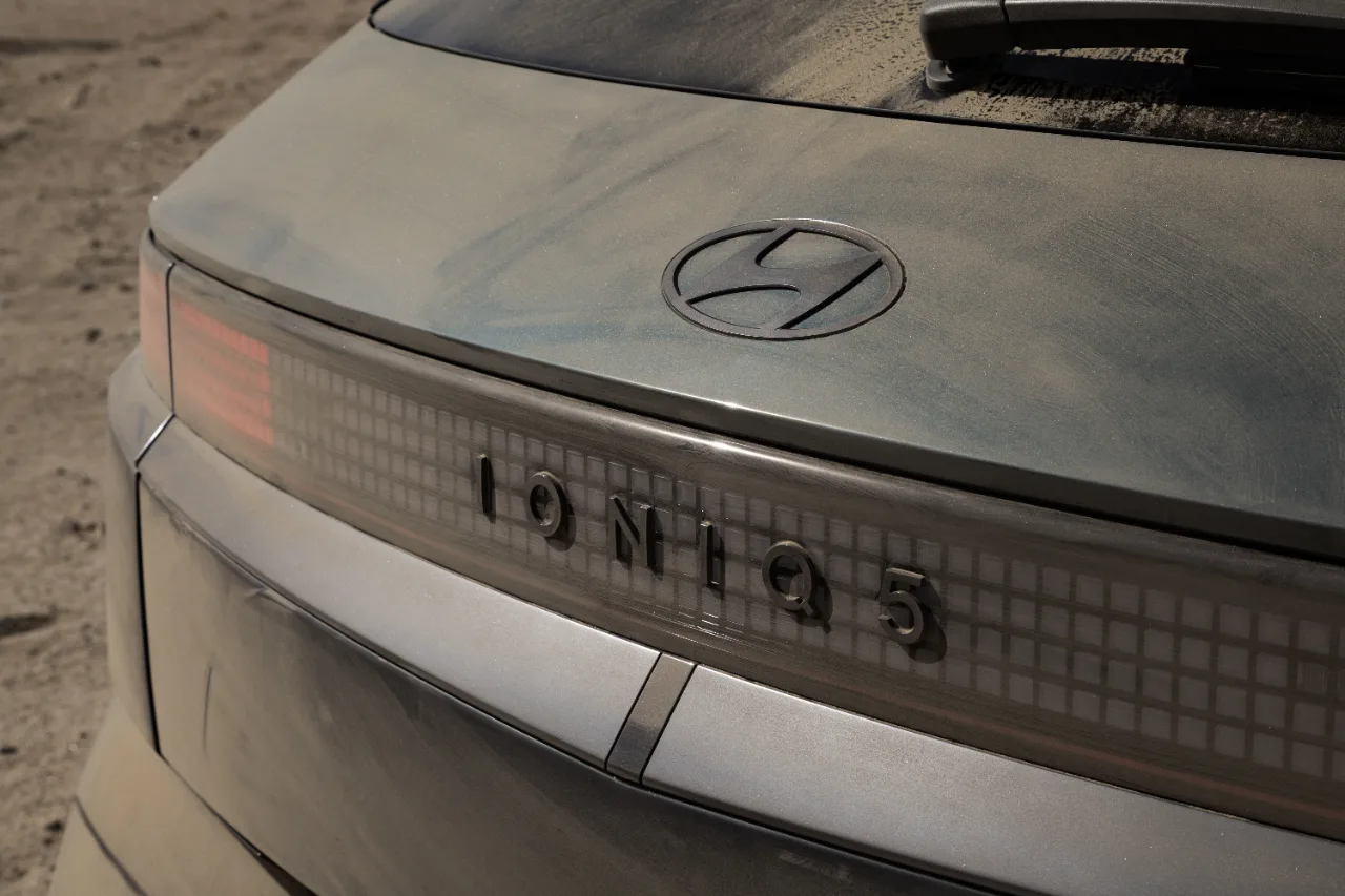 Dusty IONIQ 5 XRT rear after off-road driving