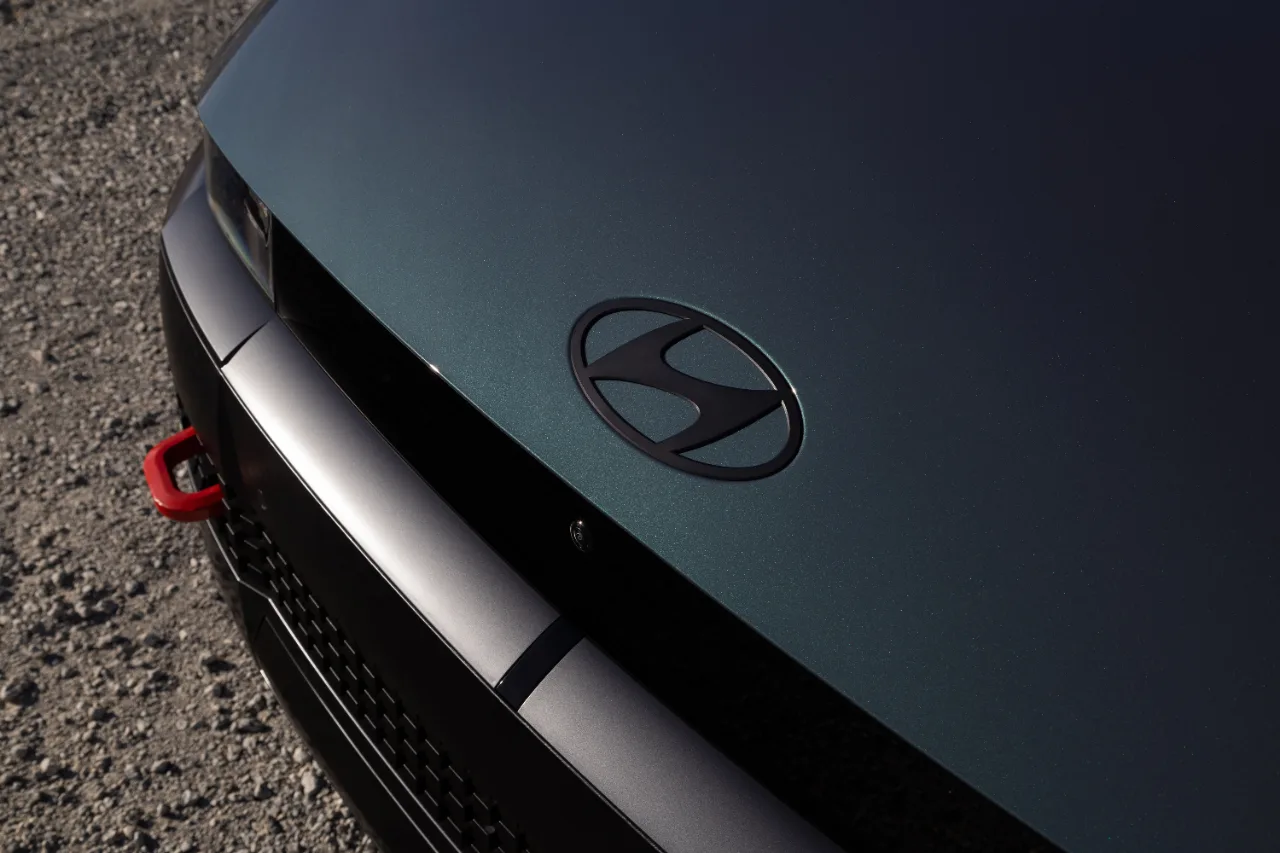 IONIQ 5 XRT front fascia with red tow hook