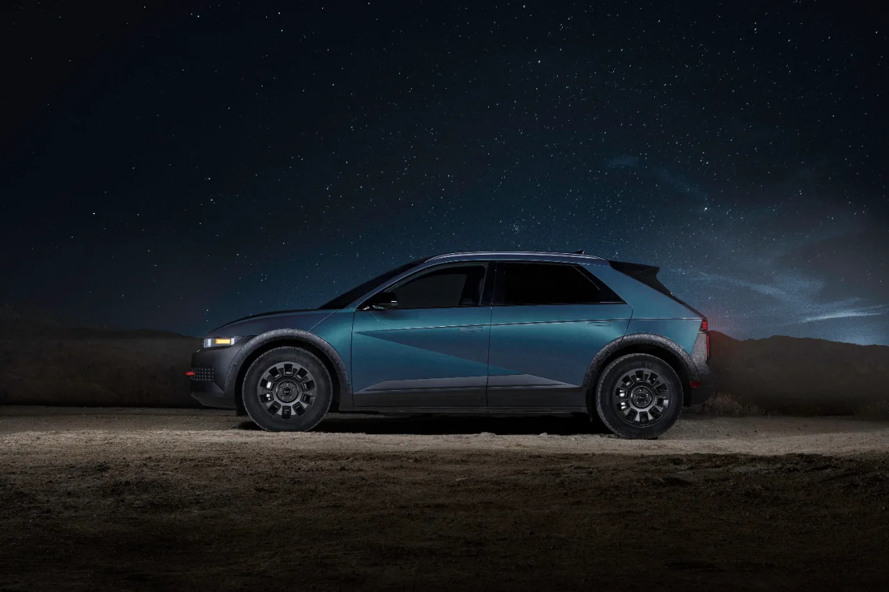 2026 Hyundai IONIQ 5 XRT parked under a night sky