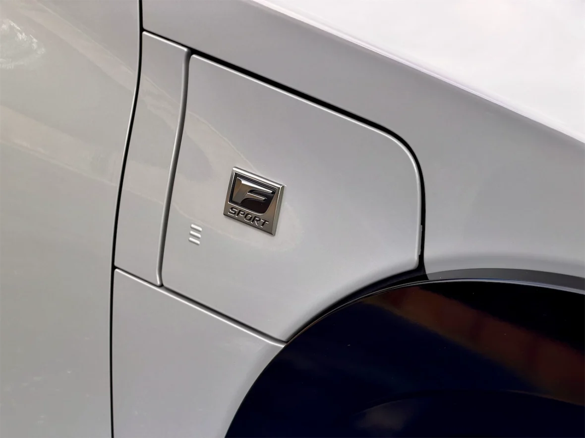 Fixed electronic door handle on the 2026 Lexus RZ 550e F SPORT