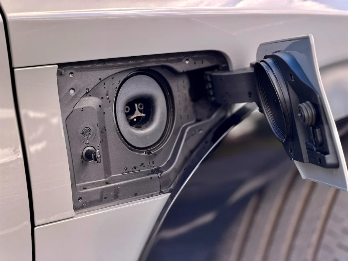 NACS charging port on the 2026 Lexus RZ 550e F SPORT AWD