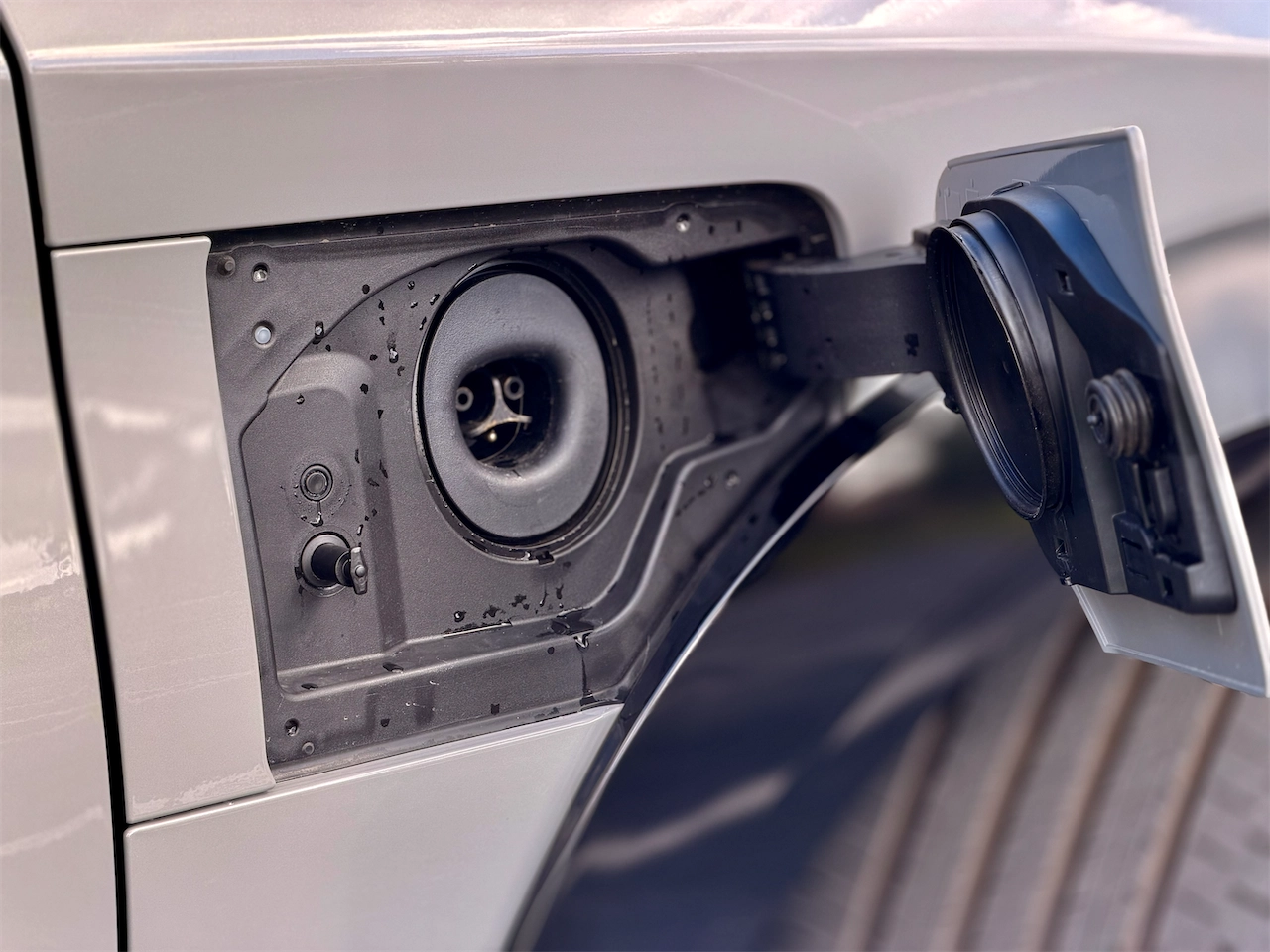 NACS charging port on the 2026 Lexus RZ 550e F SPORT AWD