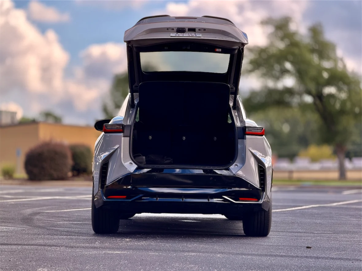 Electric luxury SUV from the side